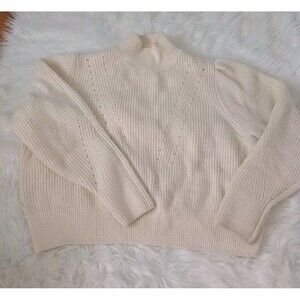H&M Women's SIze XL Crop Pullover Sweater Sweatshirt And Beanie
